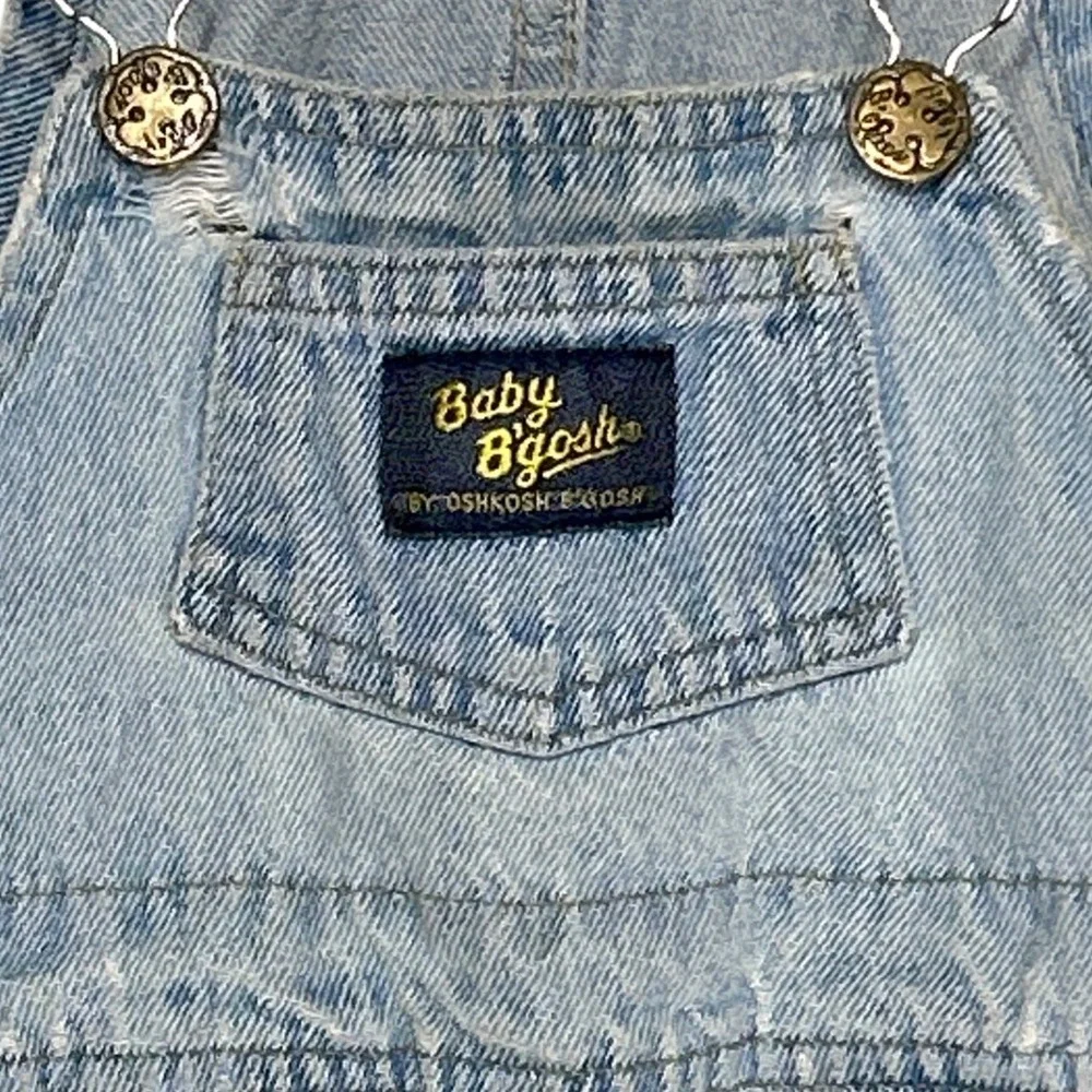 Vintage Baby OshKosh Bgosh Denim Overalls Est.‎ 12 Mos 11